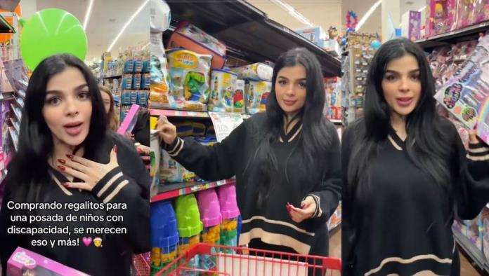 Karely Ruiz lo hace de nuevo y comprajuguetes para donar a niños con discapacidad