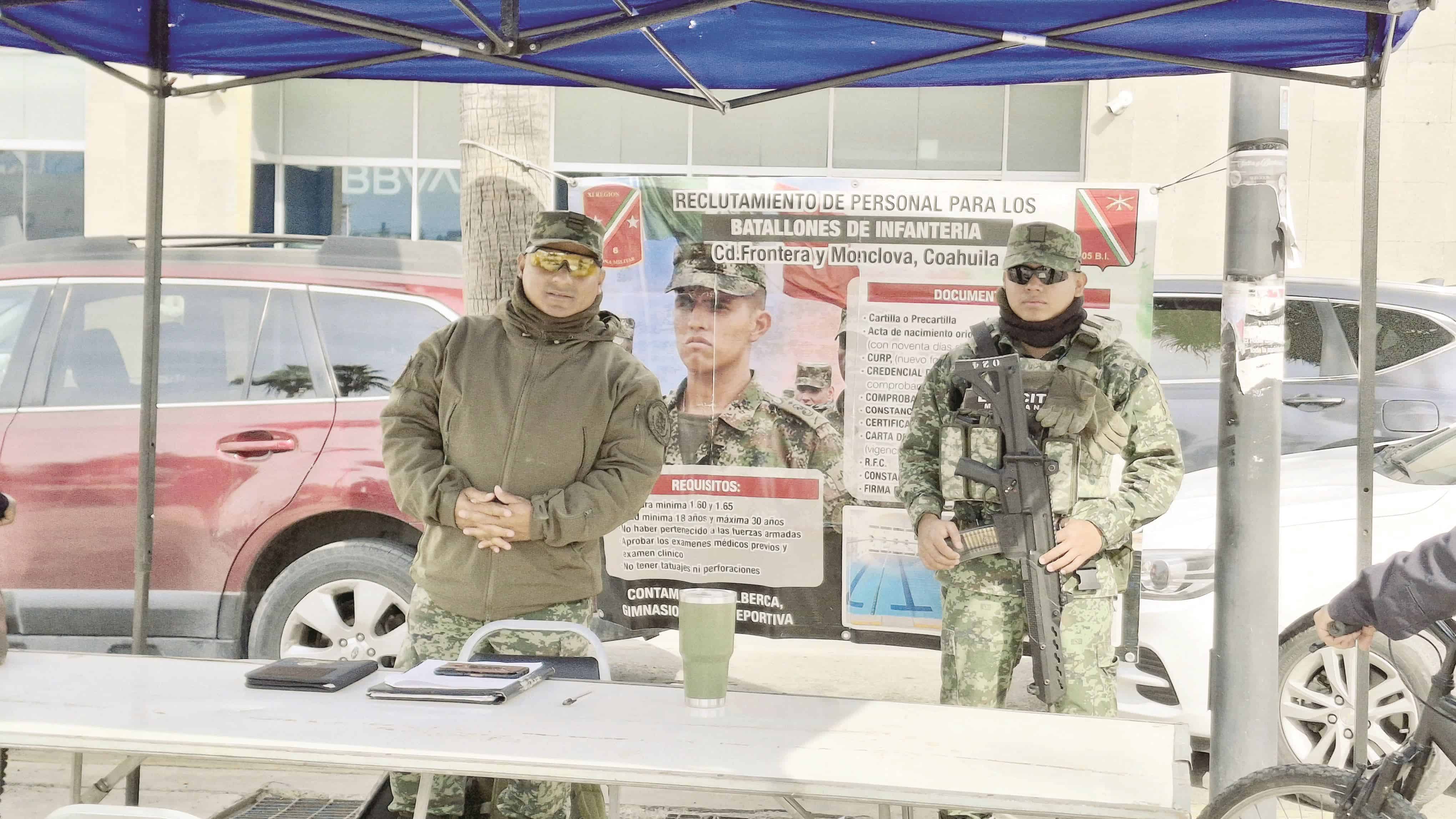 La Guardia Nacional reclutó a 30 hombres y mujeres de la región.