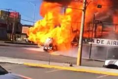 ¡Arde Pipa de Gas!, al sur de Saltillo