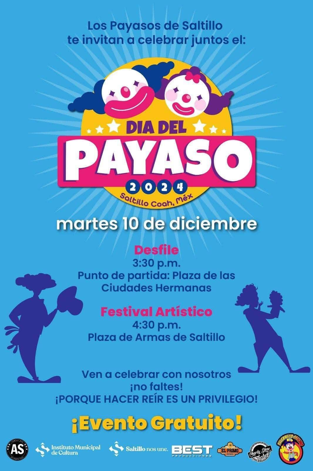 Celebran payasos con desfile su día