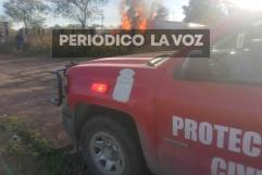 Fuego consume vivienda en Múzquiz