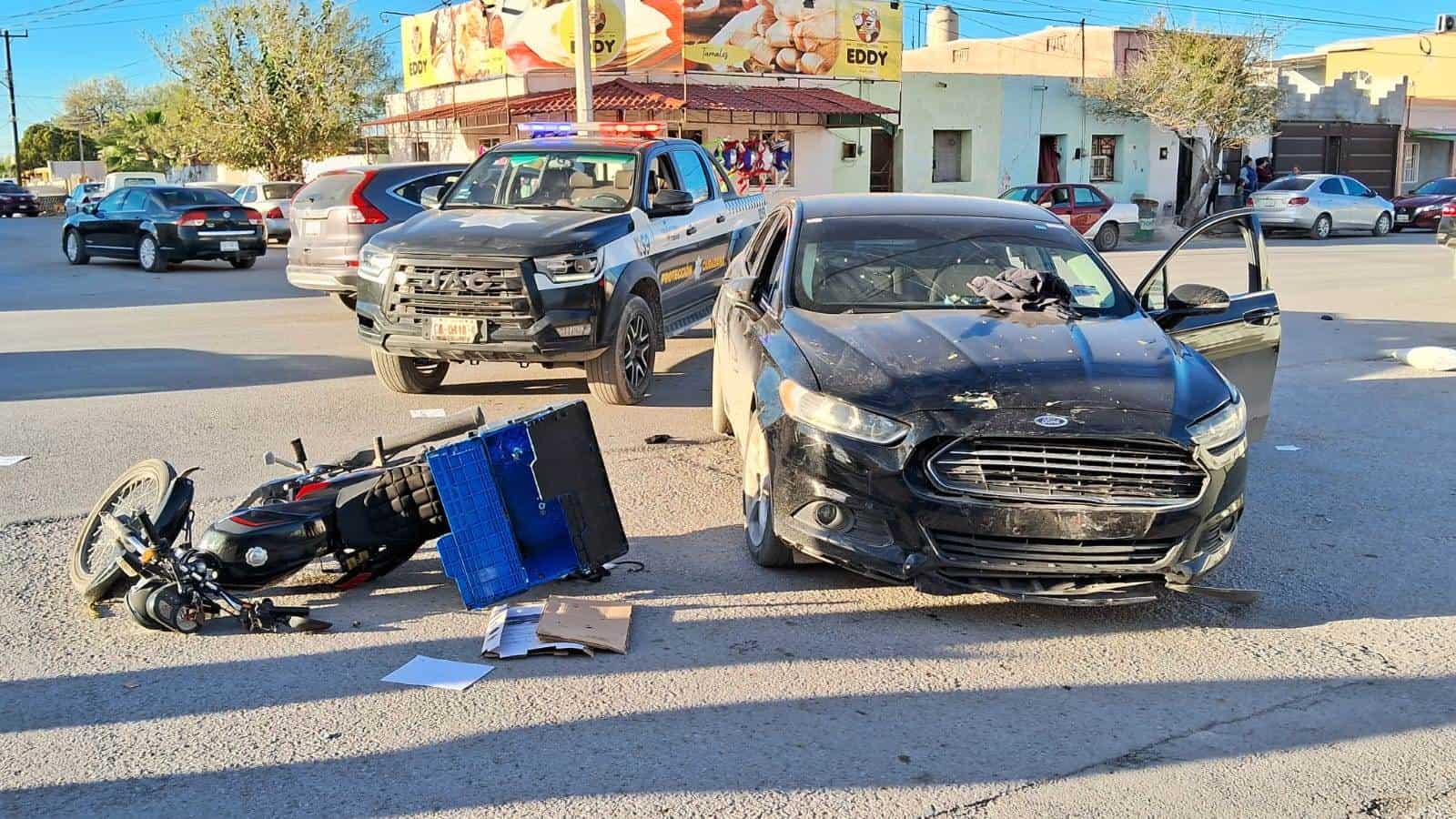 Embiste a motociclista