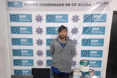 Detienen a Hombre por Robos y Portación de Armas en Acuña