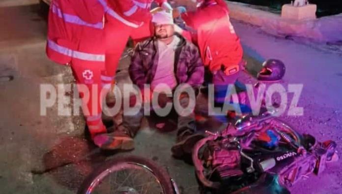 Embiste cafre a motociclista