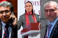 Sheinbaum llama a resolver diferencias entre Monreal y Adán Augusto