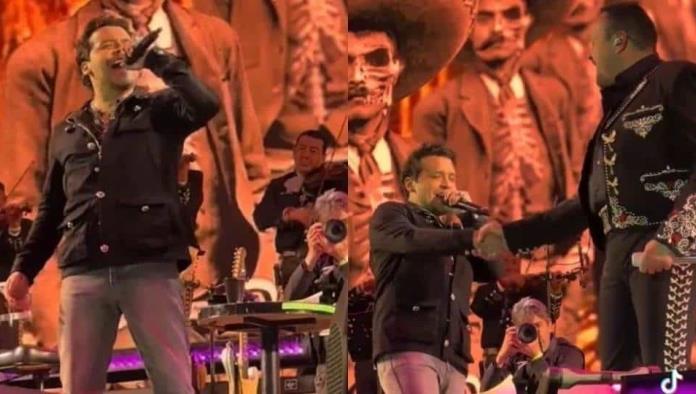 Cristian Nodal es criticado por su peso mientras canta con Pepé Aguilar