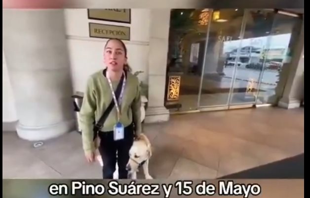 Hotel de Monterrey le impide entrada a mujer con perro guía