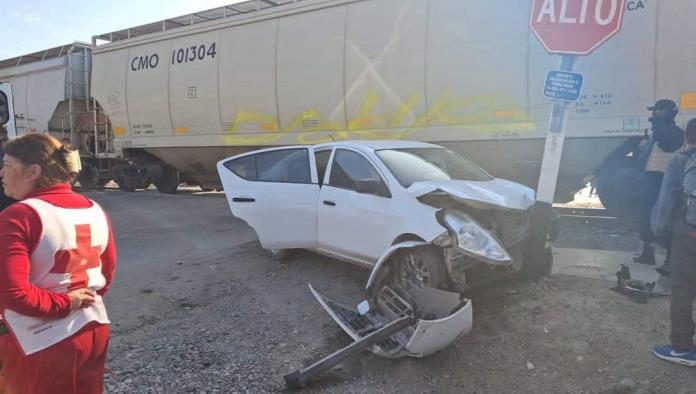 Accidente en Sabinas: Conductor resulta con golpes leves