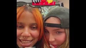 Belinda y Tokischa se pusieron coquetas en un live en Instagram