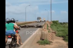 Funcionario de Brasil graba colapso de puente