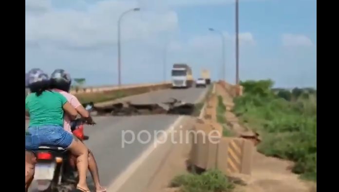 Funcionario de Brasil graba colapso de puente