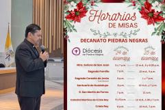 Misas Especiales para la Noche Buena y Navidad en la Diócesis de Piedras Negras