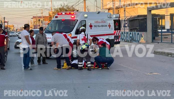 Rebota moto contra troca