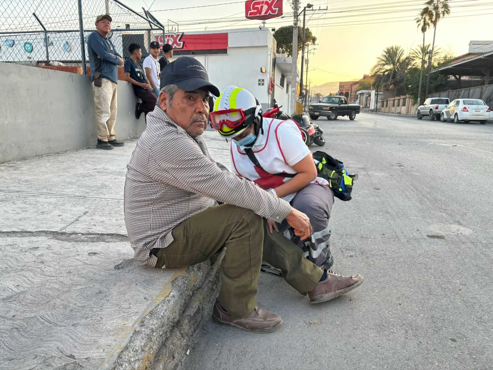 Rebota moto contra troca