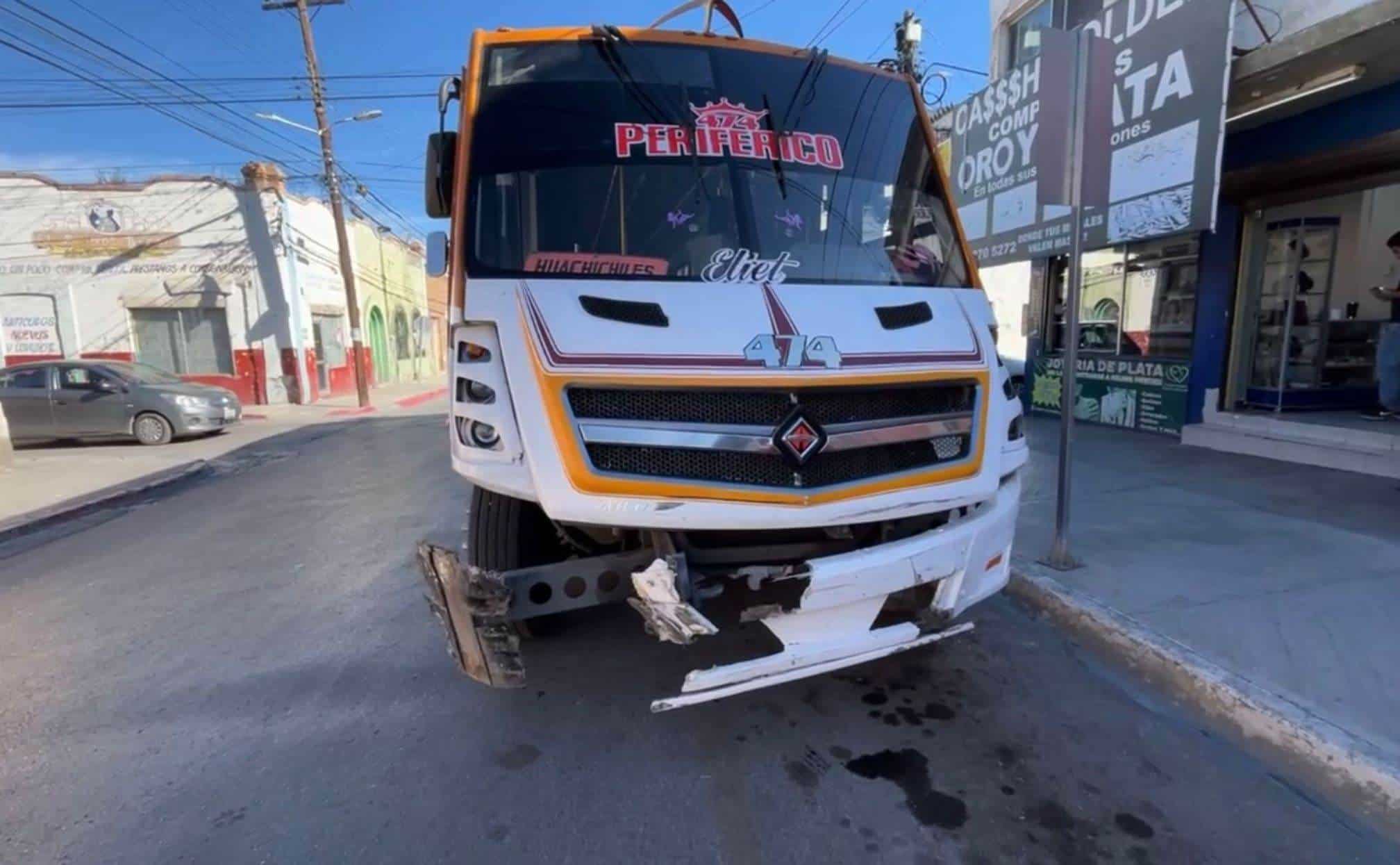 Provoca colisión chofer de ruta