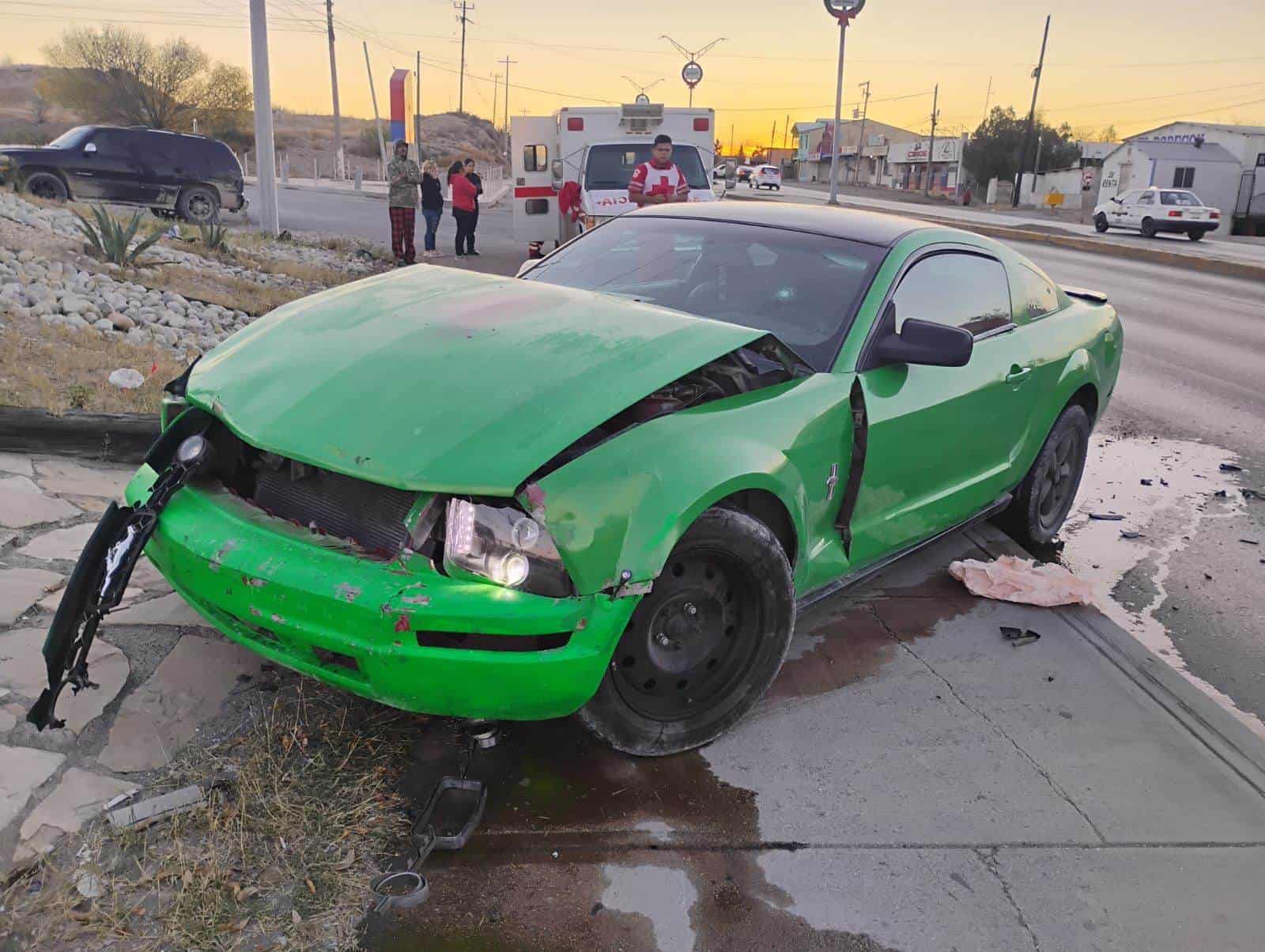 Gran Impacto en Carretera Presa de la Amistad Dejó Daños Materiales en Ciudad Acuña