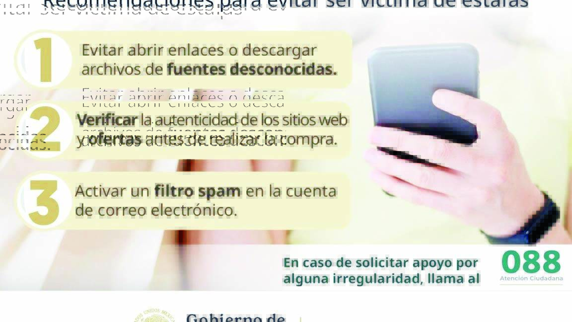 Exhortan a evitar fraudes en línea