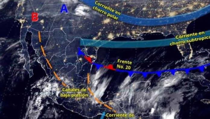 Llega el frente frío 20; Se esperan bajas temperaturas