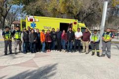 Entrega alcalde ambulancia a Protección Civil y Bomberos de Zaragoza