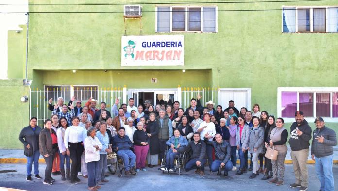 Entrega Víctor Leija guardería rehabilitada