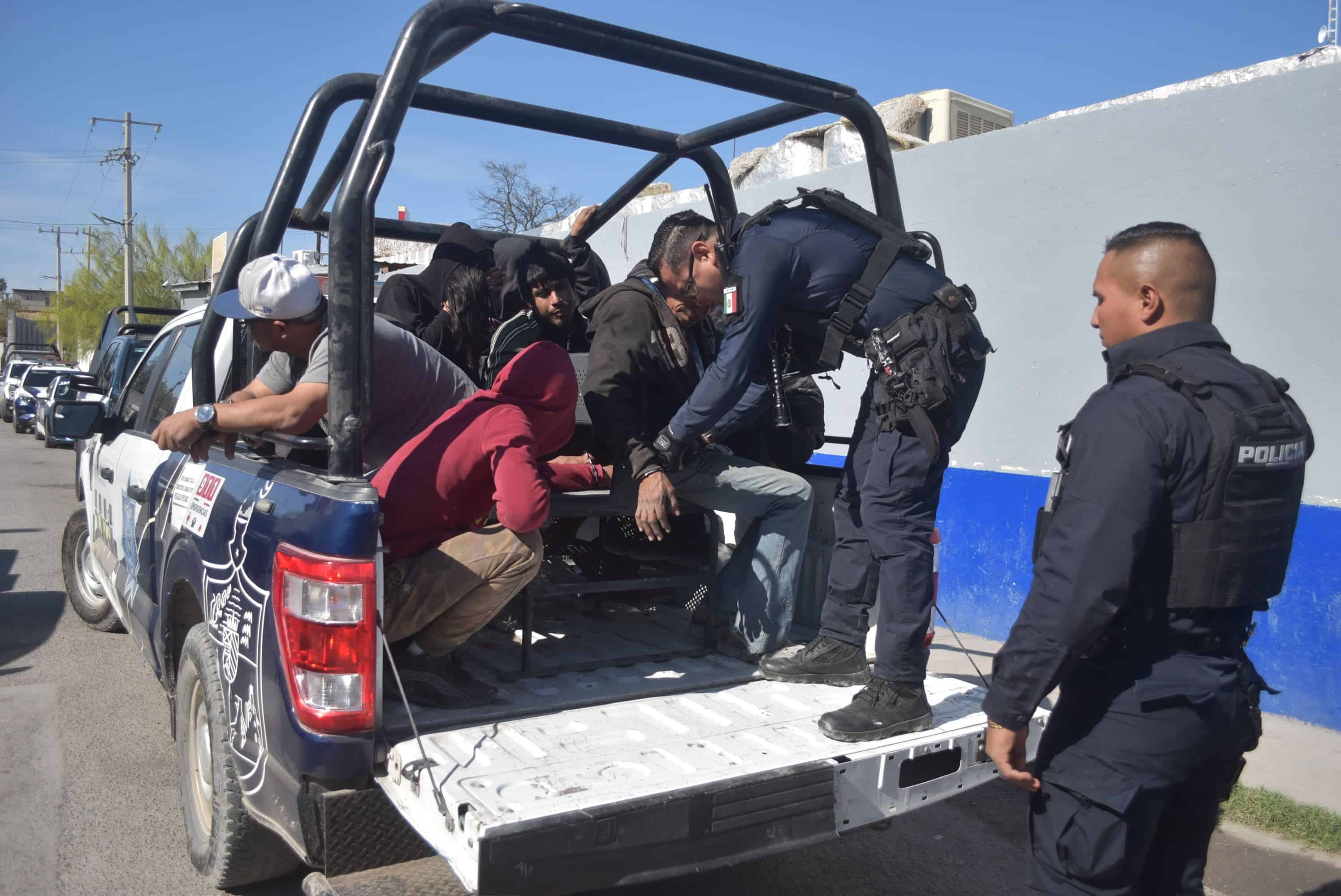 Deja ´barrido´ ocho detenidos