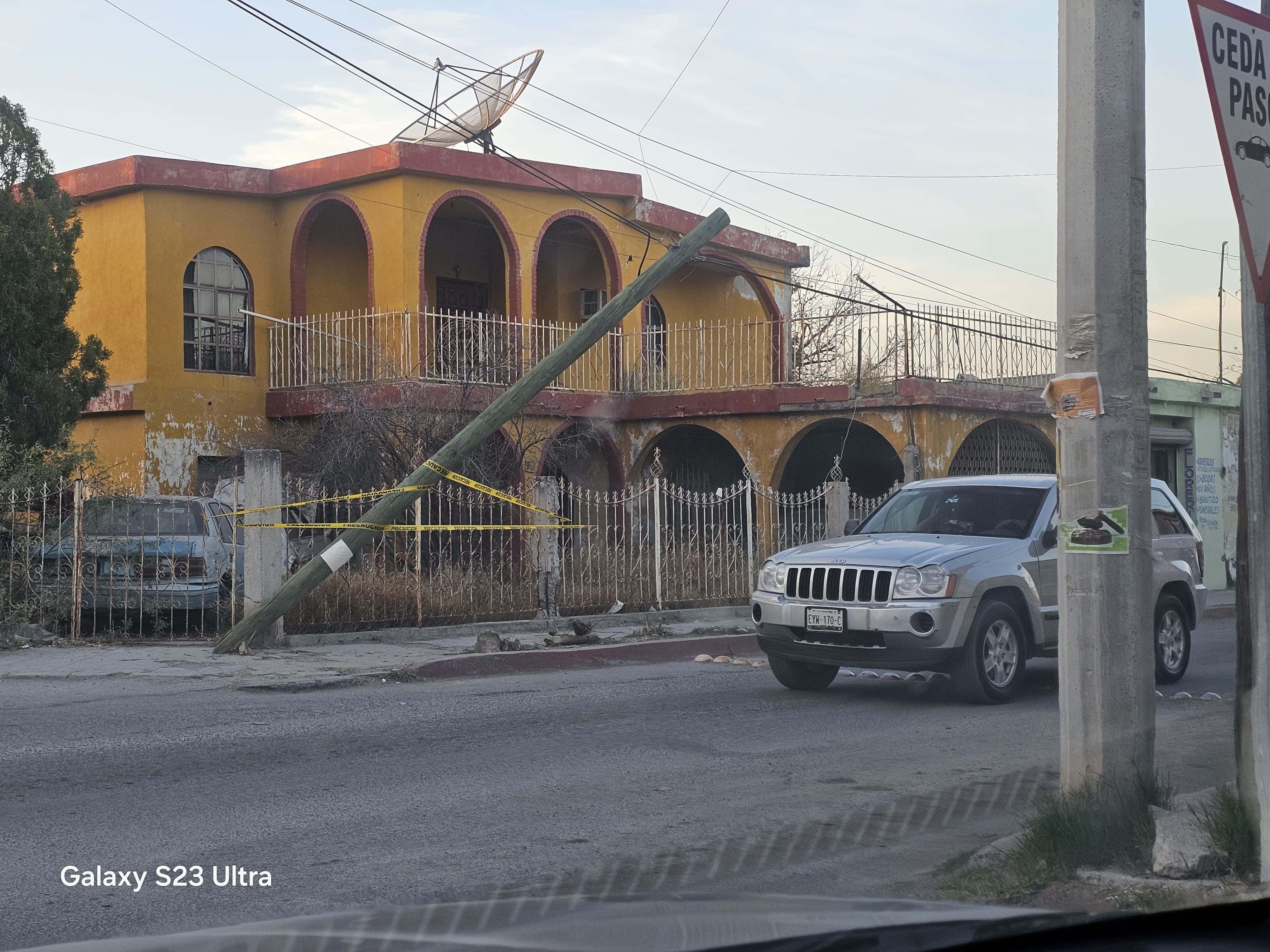 Un riesgo poste en la ZC