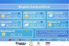 Anuncian bajas temperaturas