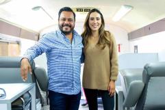 Felicita Cecilia Guadiana a César Covarrubias como nuevo Delegado de DICONSA en Coahuila.