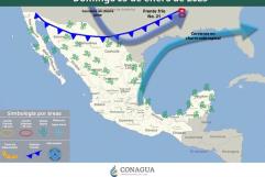 Frente frío 21 originará marcado descenso de temperatura