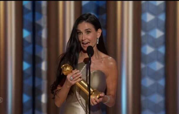 Demi Moore gana el Globo de Oro