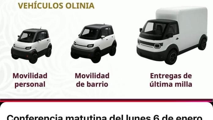 Presentan Olinia; La armadora nacional de autos eléctricos