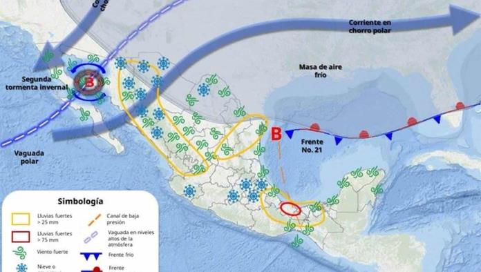 Auguran nevadas y posible agua nieve en Coahuila