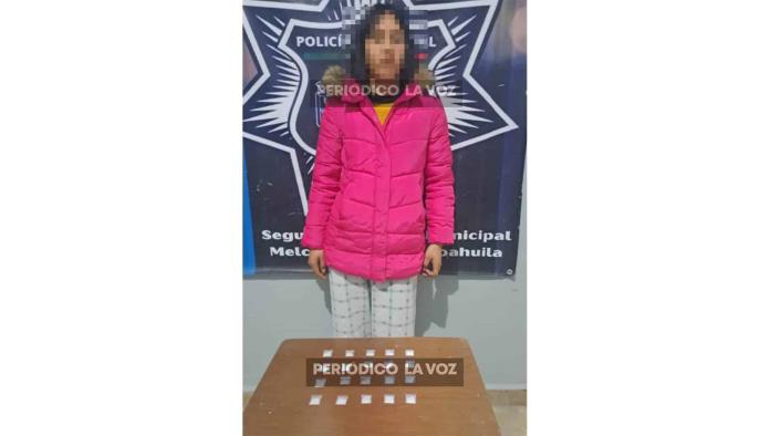 Capturan a mujer con 20 bolsitas de "Cristal"