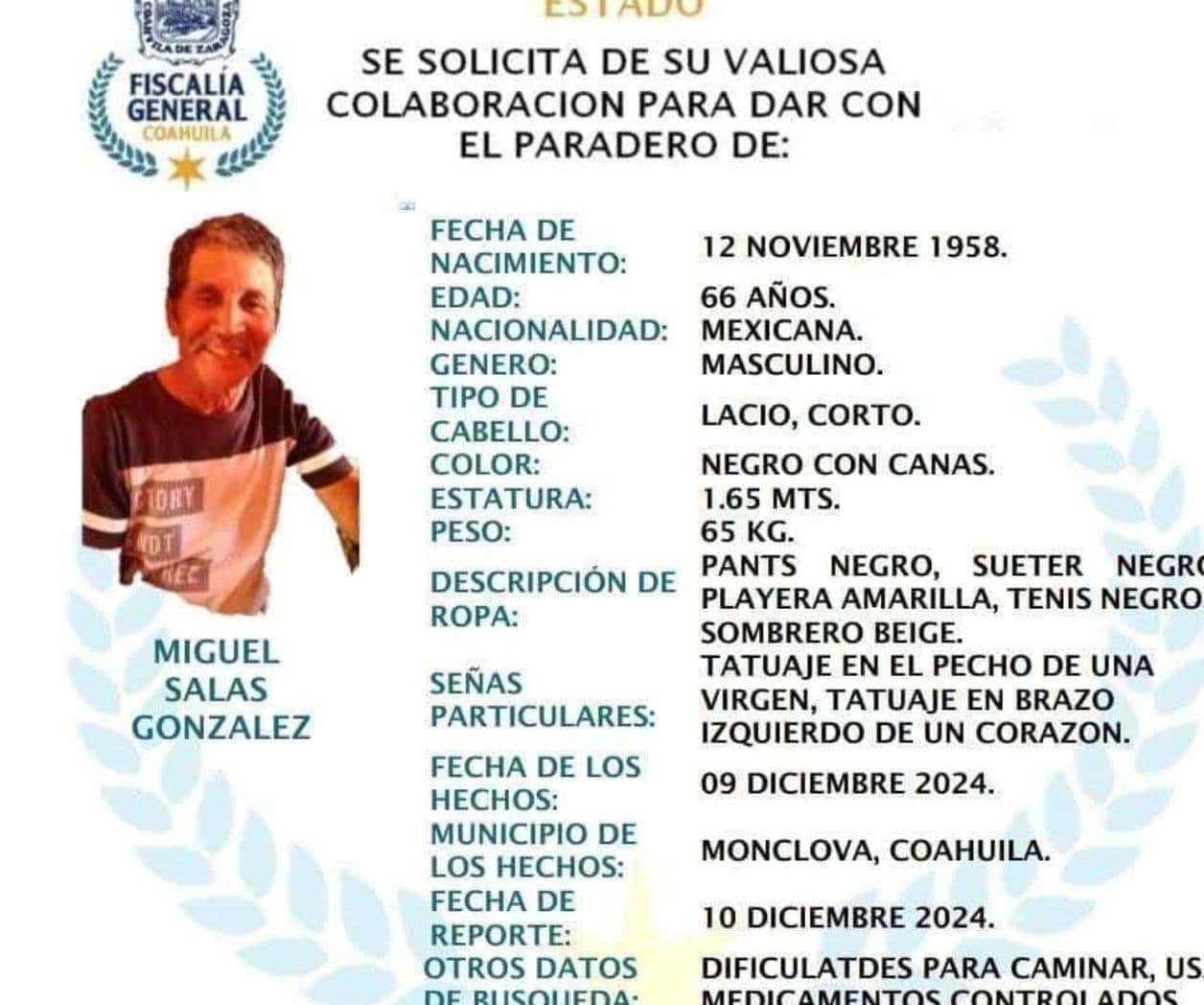 A un mes de la desaparición de Miguel Salas, las autoridades intensifican su búsqueda