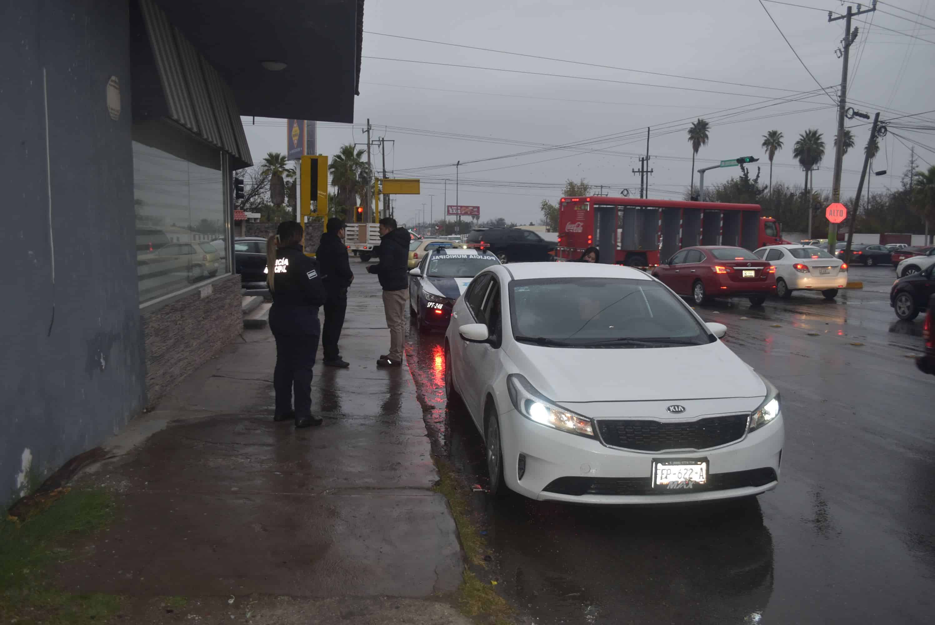 Choque por alcance en el Bulevar Pape