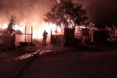 Incendio deja sin hogar a 6 familias en Ramos Arizpe