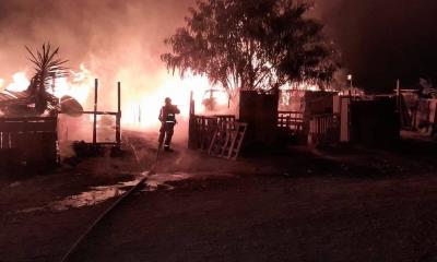 Incendio deja sin hogar a 6 familias en Ramos Arizpe