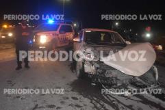 Quedan heridos en potente accidente