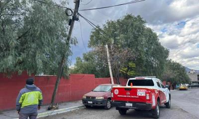 Deja viento y lluvia daños en la capital