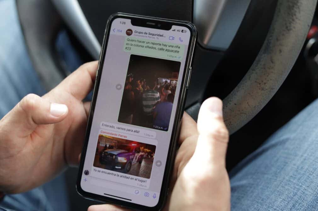 Se crearon nueve grupos de WhatsApp con el objetivo de facilitar la comunicación y la prevención del delito en tiempo real.