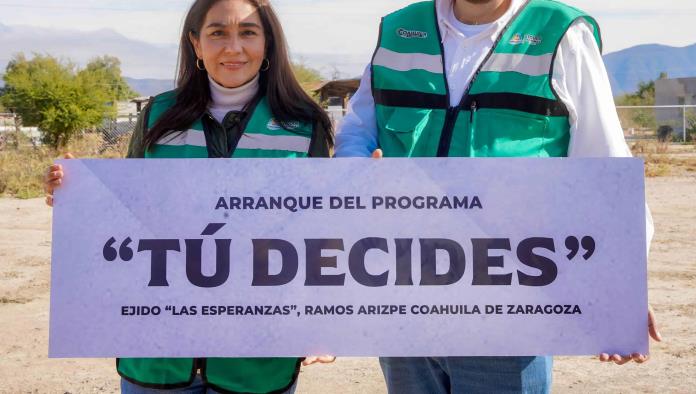 Inicia Programa "Tú Decides"