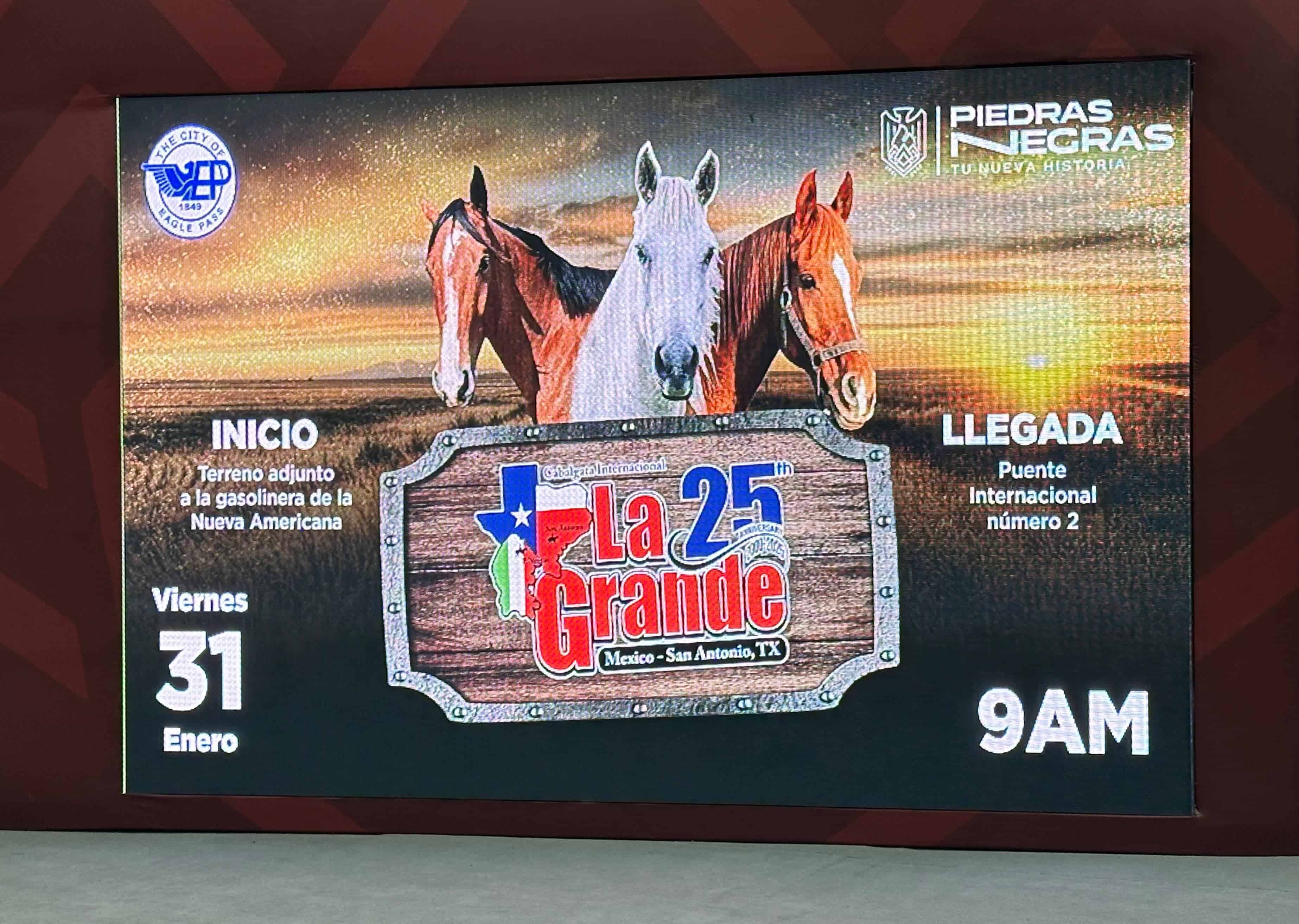 Cabalgata Internacional La Grande Celebra su 25 Aniversario en Piedras Negras