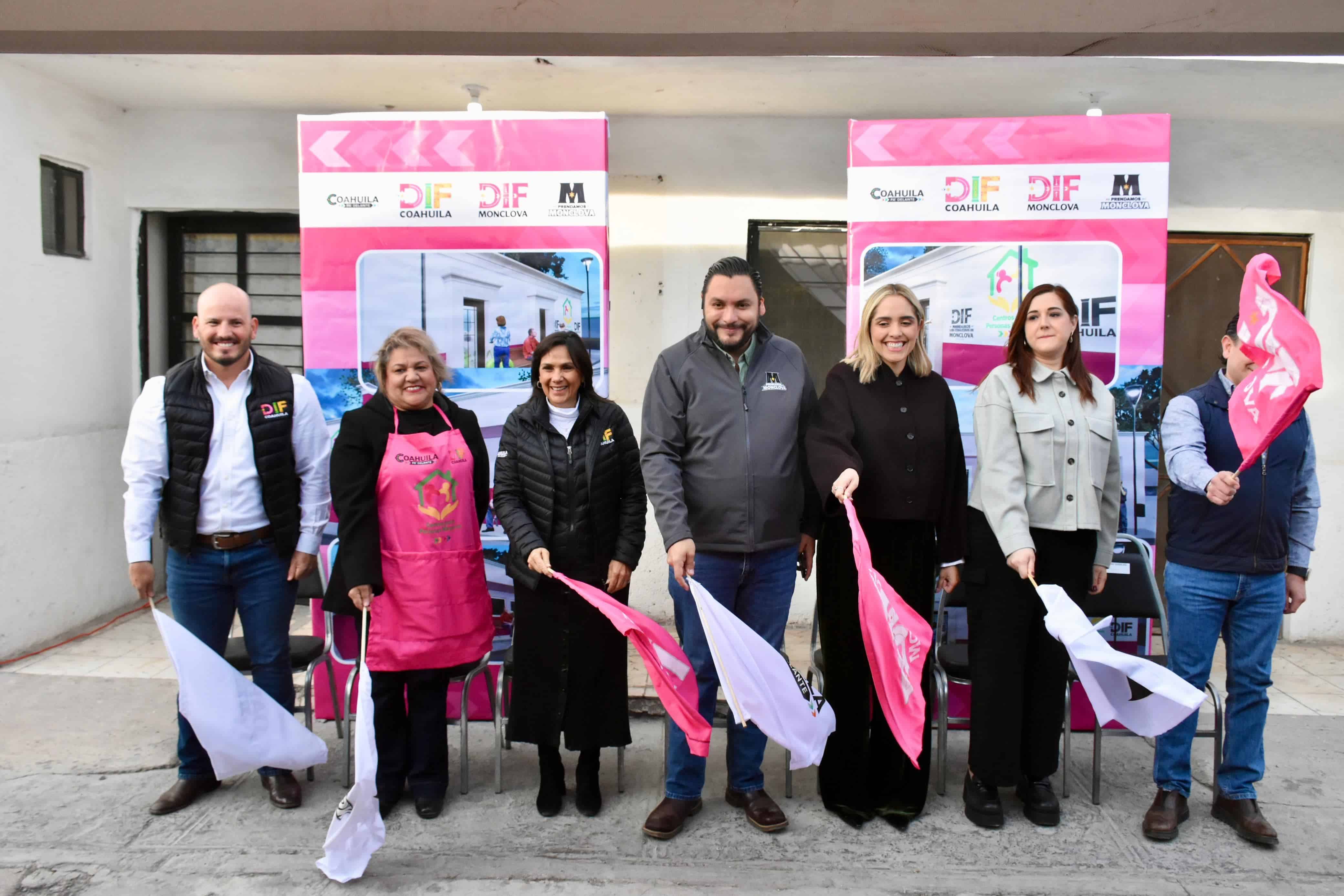 En equipo Presidencia Municipal, DIF Coahuila y DIF Monclova iniciaron el banderazo de arranque para la rehabilitación de comedores.