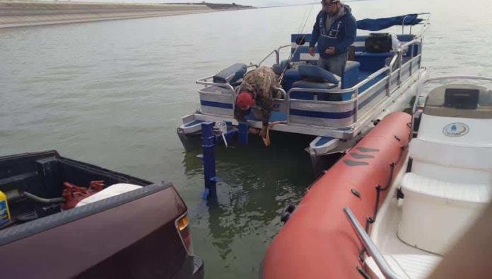 Rescata 5 lanchas en presa Don Martín