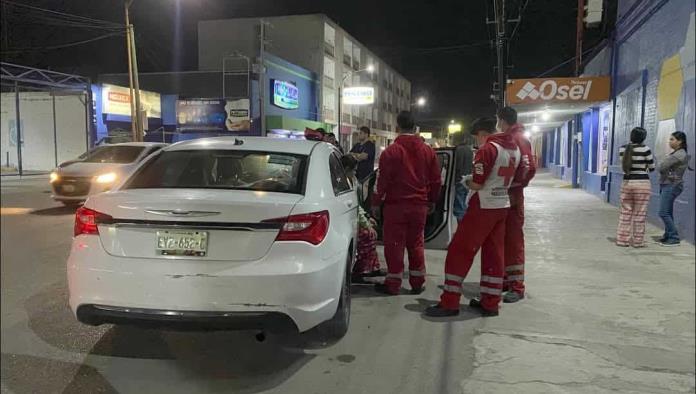 Lesionada en  fuerte choque