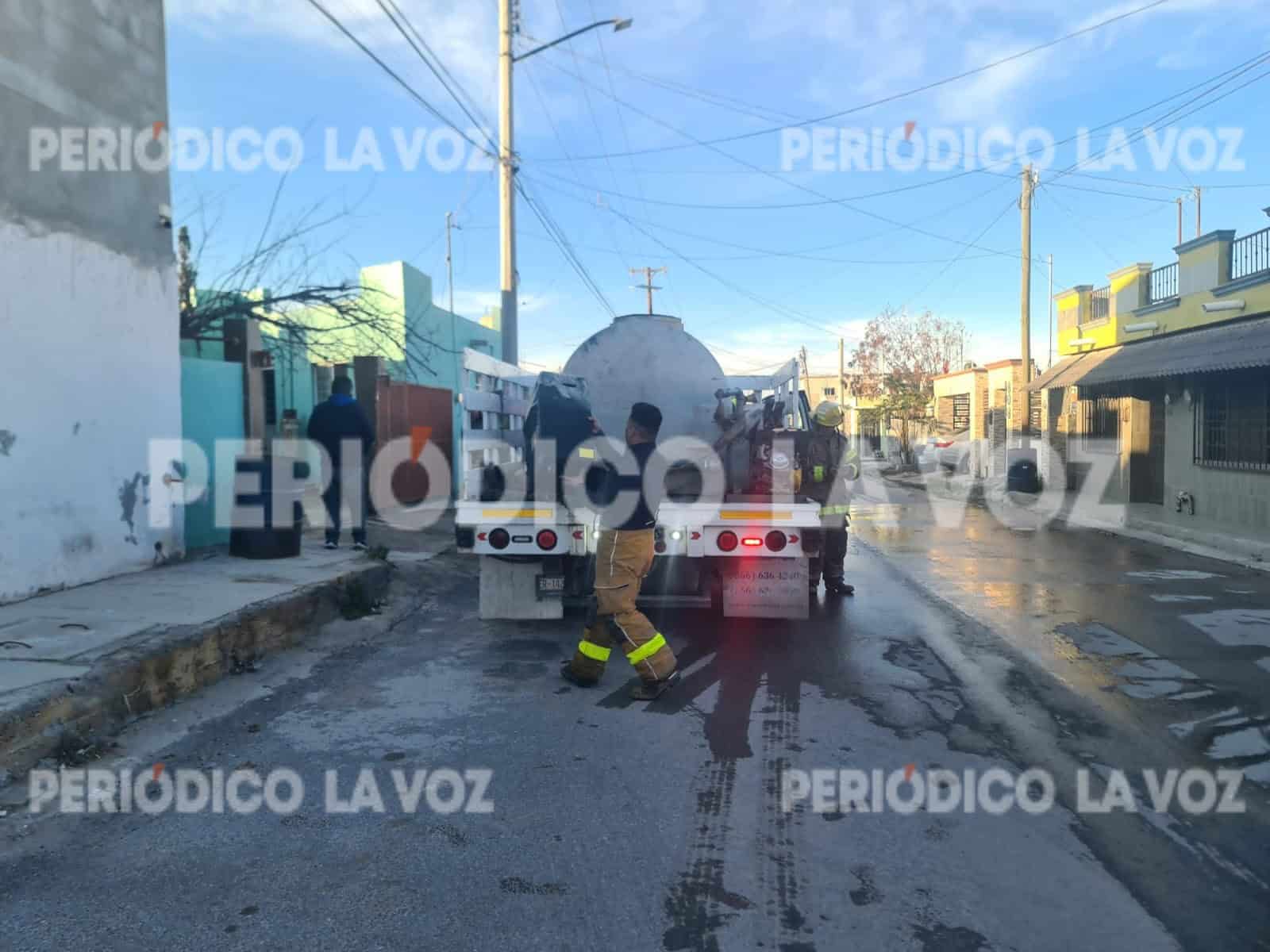 El calentador fue extraído del domicilio por los bomberos.