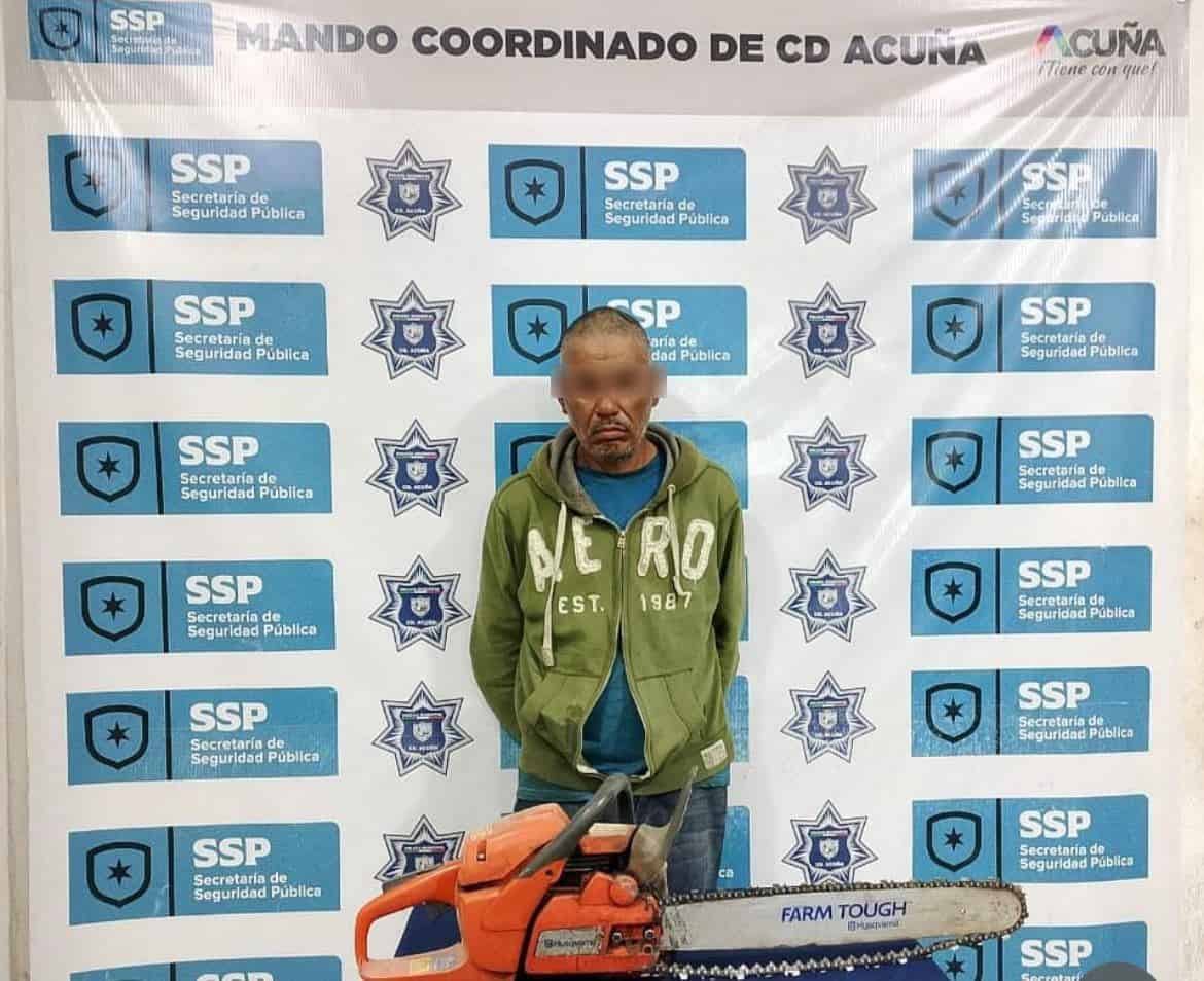 Detienen a hombre por robo a casa habitación en Ciudad Acuña