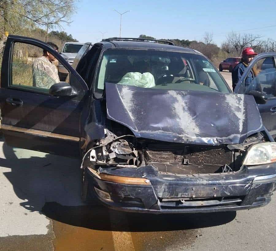 Choque en el Puente La Becerra deja dos lesionadas