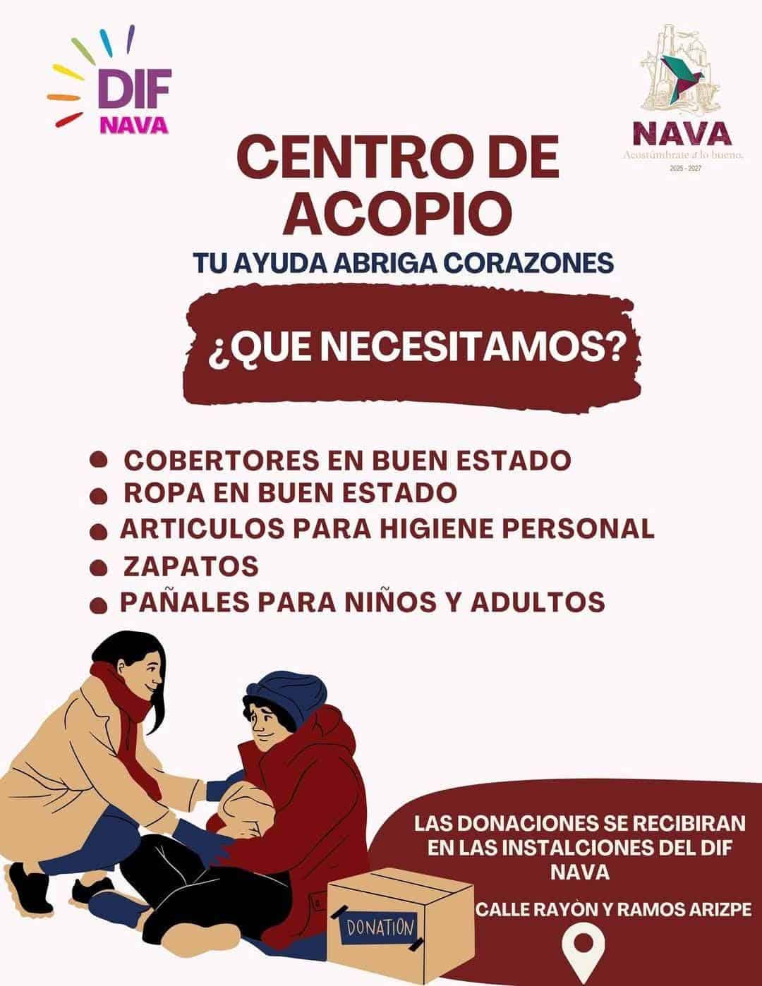 Lanzan campaña para apoyar a familias vulnerables en temporada invernal