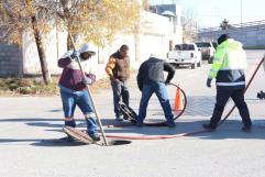 Llega equipo Vactor a Sabinas para desazolvar red de drenaje